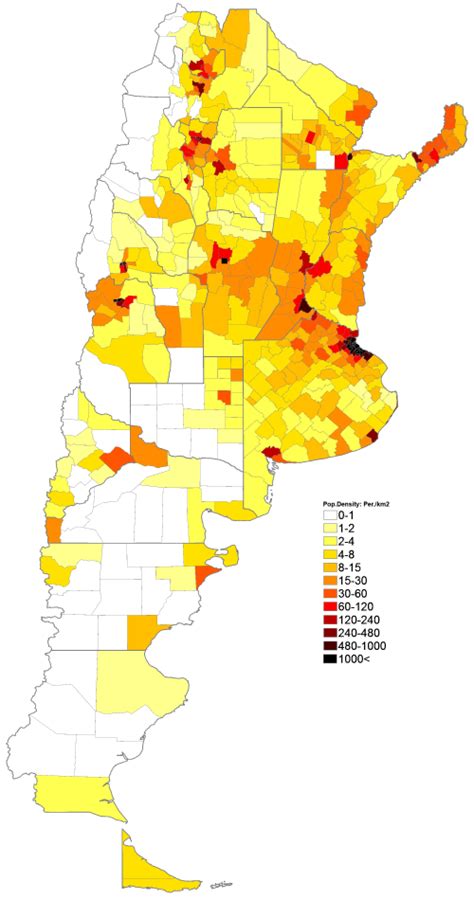 argentina population density 2022